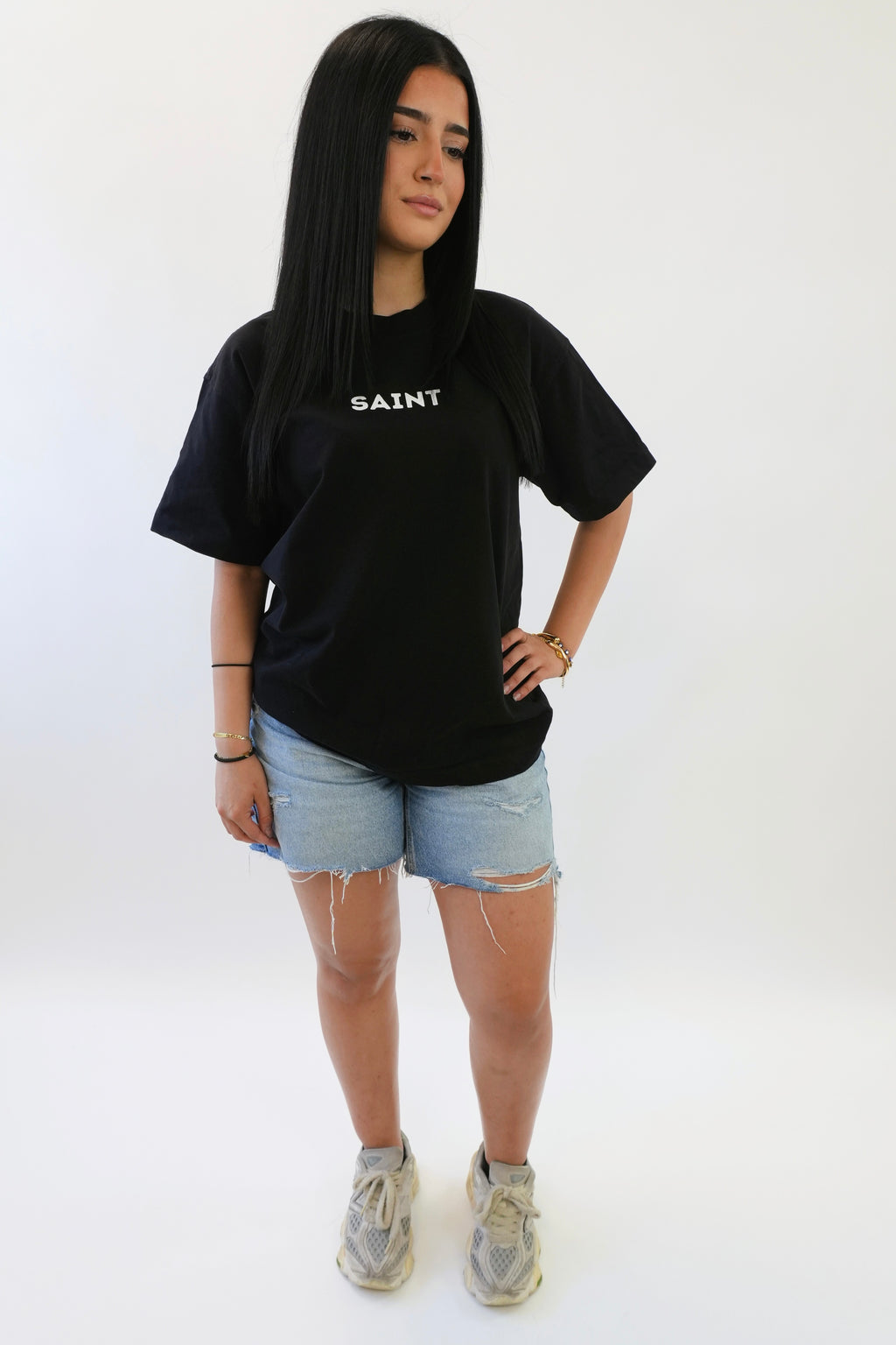 Saint Aura Oversized T-shirt - Black
