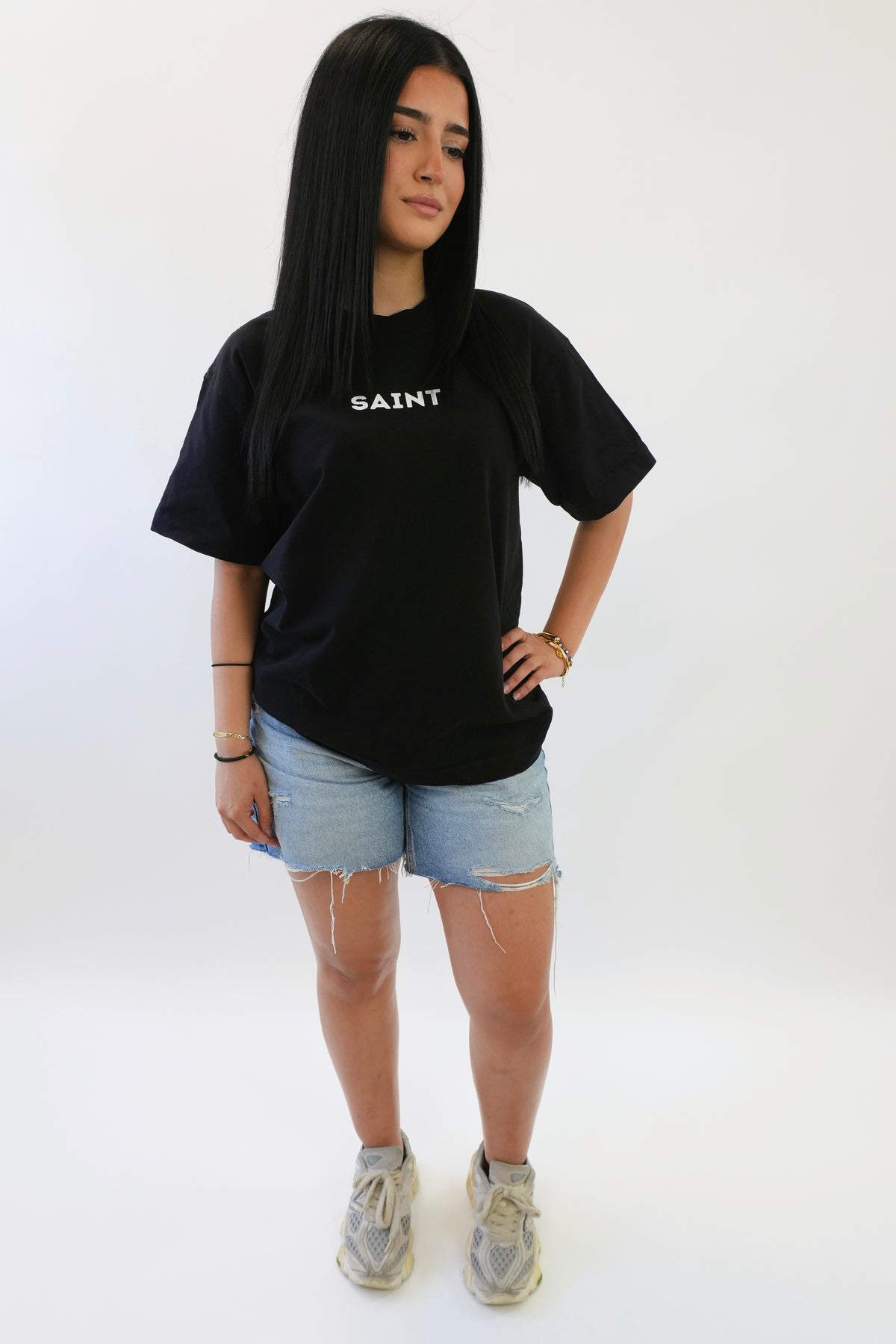 Saint Aura Oversized T-shirt - Black