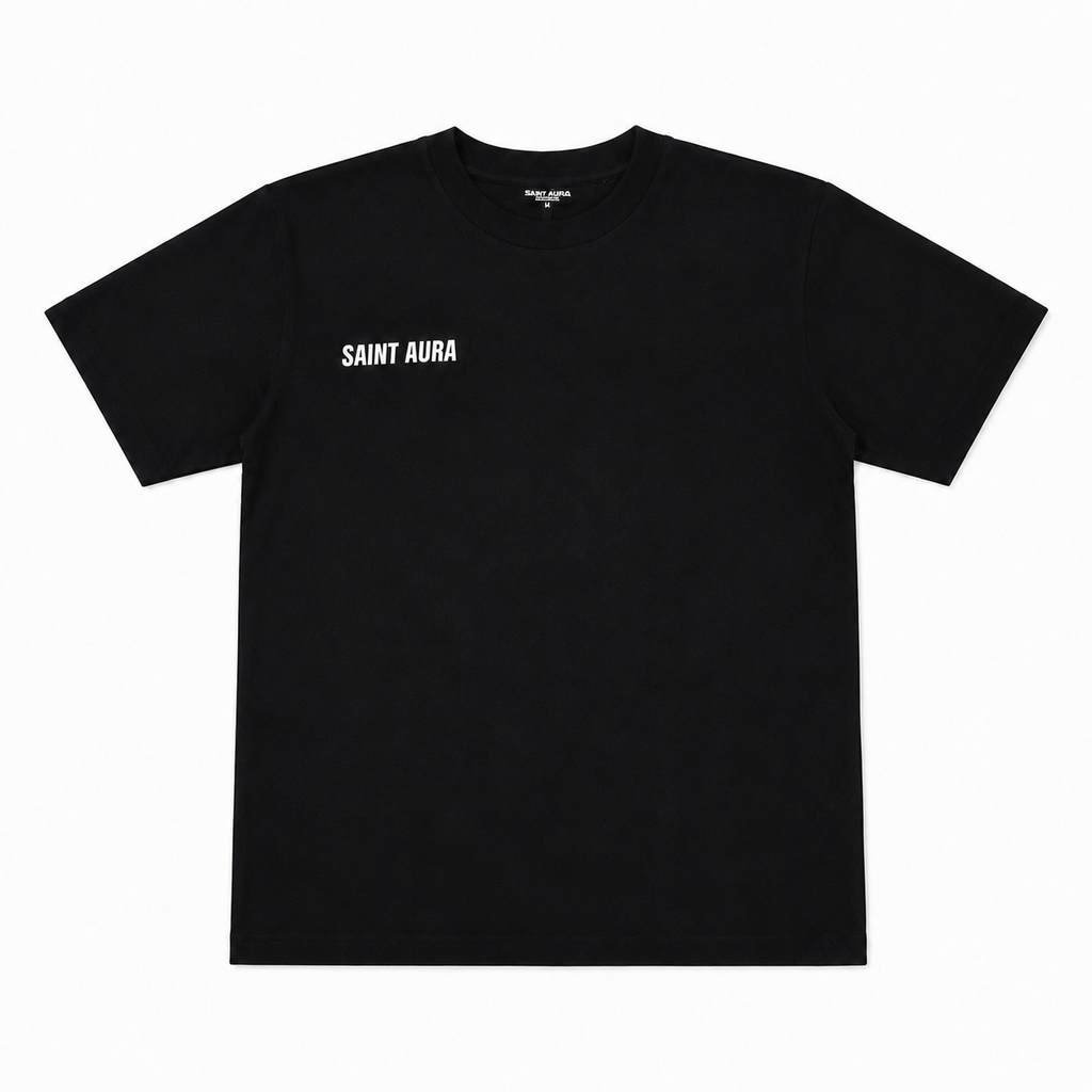 Saint Aura Oversized Graphic T-Shirt - Black