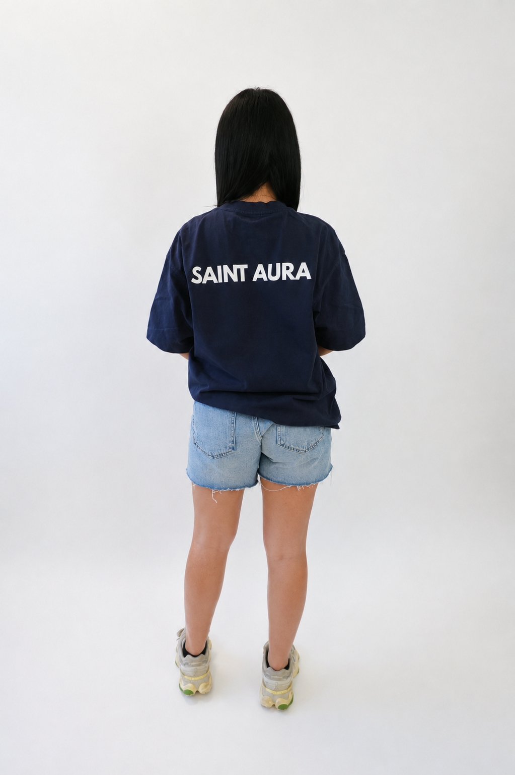 Saint Aura Oversized T-shirt - Navy